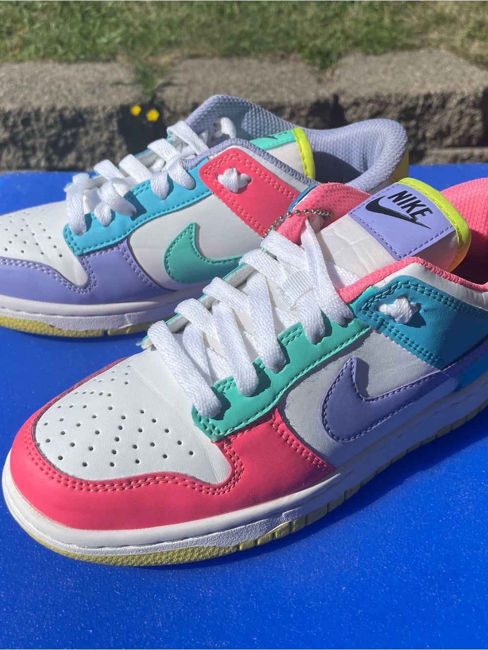 Nike Dunk Low SE Easter Candy Pastel Multi Color Women's Sneakers Size 5.5